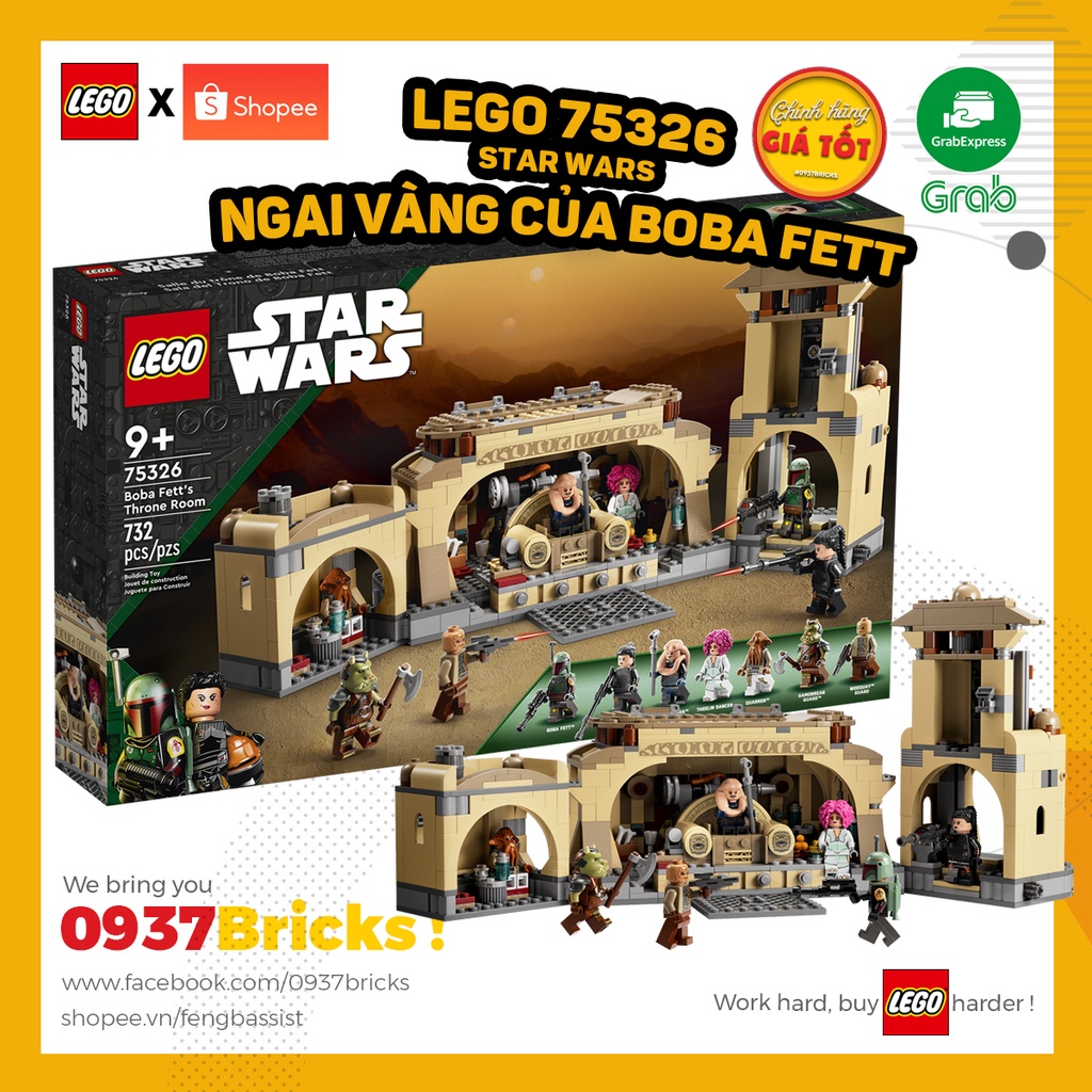 LEGO STAR WARS 75326 Boba Fett's Throne Room