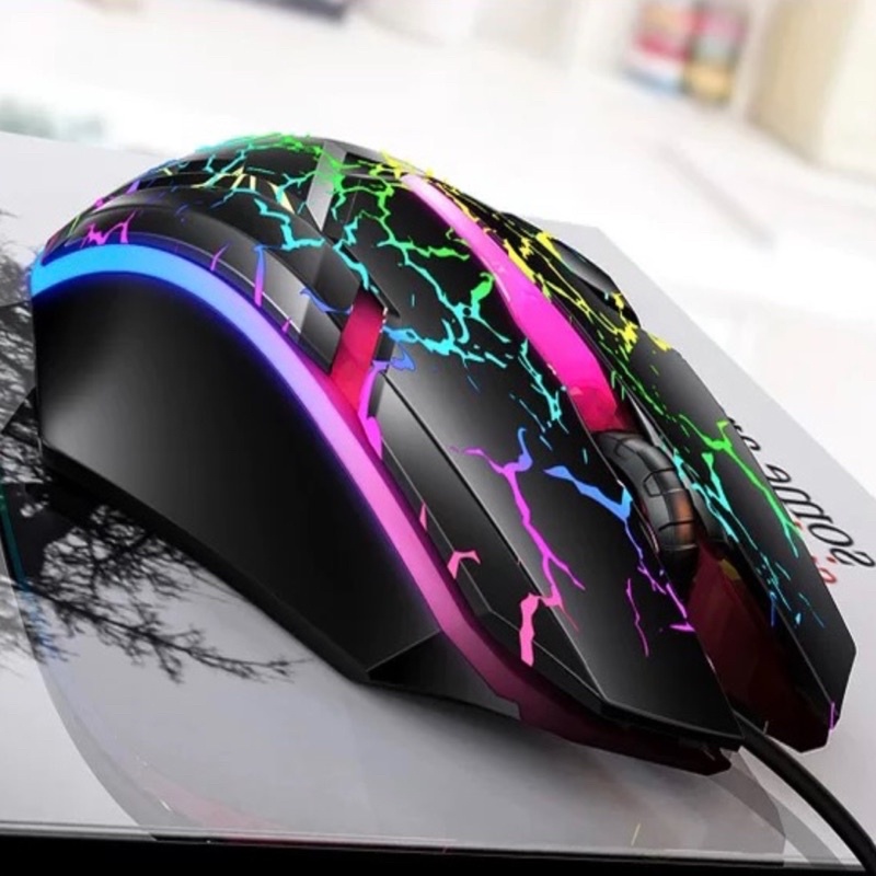 Chuột Gaming G6 Máy Tính,Laptop LED RGB Tự Động Đổi Màu Phiên Bản Đặc Biệt Giành cho Game Thủ-Bảo Hành Lỗi 1 Đổi 1