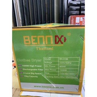 TỦ SẤY QUẦN ÁO BENNIX BN-0186