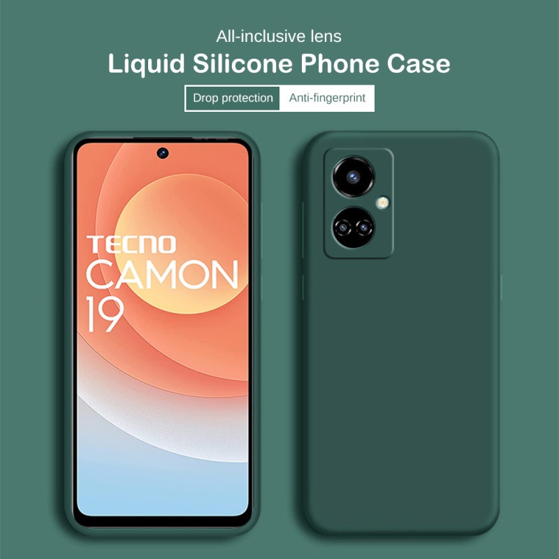 Ốp Điện Thoại Silicon Chống Sốc Cho Tecno Camon 19 Pro Pova Neo Le6 Pova 3 Le7 Spak 9 Pro Spark 9t Spark 8C Spark Go 2022 Spark 8 Camon 18p