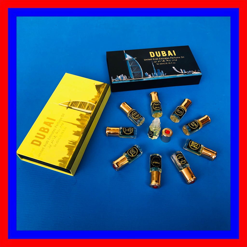 Set nước hoa mini chính hãng, tinh dầu nước hoa dubai, set 5 chai 5 mùi nhiều loại dành cho cả Nam và Nữ