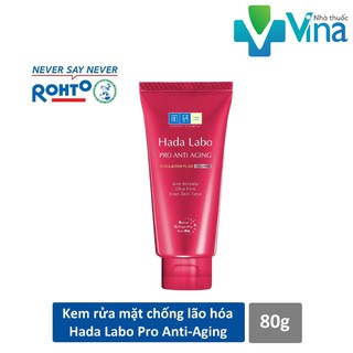Hada Labo Pro Anti Aging Collagen Plus Cleanser - Kem Rửa Mặt Dưỡng Chuyên Biệt