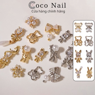 Charm nail gấu, charm nail thỏ cao cấp trang trí móng