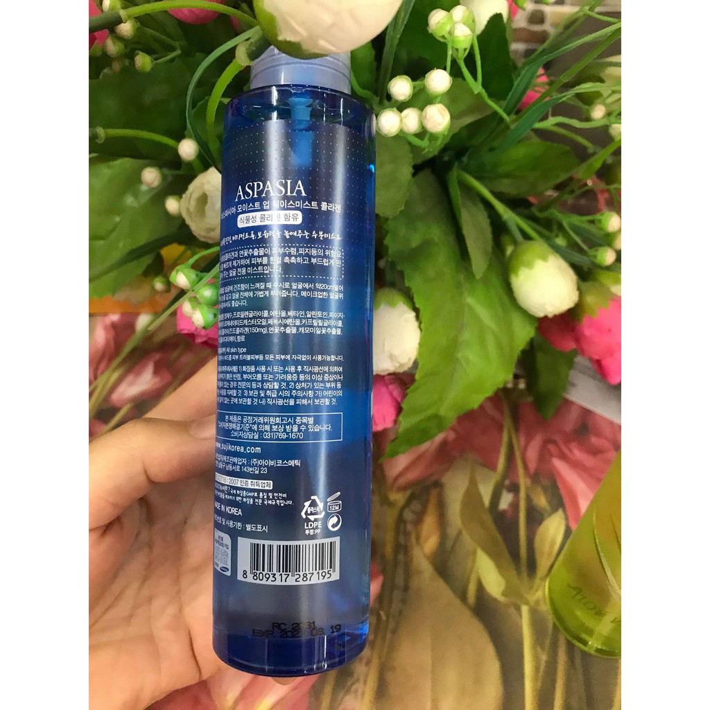 Xịt Khoáng Aspasia Moist Up Face Mist 150m | BigBuy360 - bigbuy360.vn