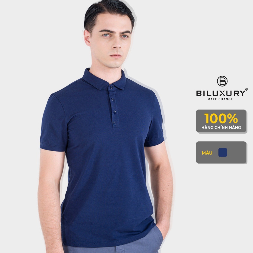 Áo polo nam Biman by Biluxury thun ngắn tay body fit form chuẩn thoáng khí thoải mái vận động 5APCB001TTS