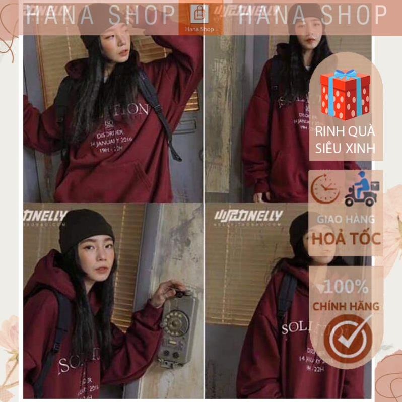[Hàng Cao Cấp] Áo Khoác Nỉ Nam Nữ Hoodie Đỏ SOLI Unisexx dưới 65kg - Dáng Rộng Kèm Mũ G084 | BigBuy360 - bigbuy360.vn