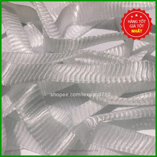 Túi lưới đựng phân tan chậm dài 1 mét - Lưới trắng đựng phân tan chậm dành cho hoa lan, hoa hồng, cây kiểng