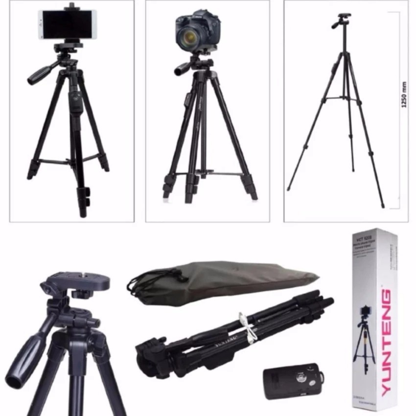 [Freeship ] Chân Quay Điện Thoại, Máy ảnh Tripod 3388 có Bluetooth Remote