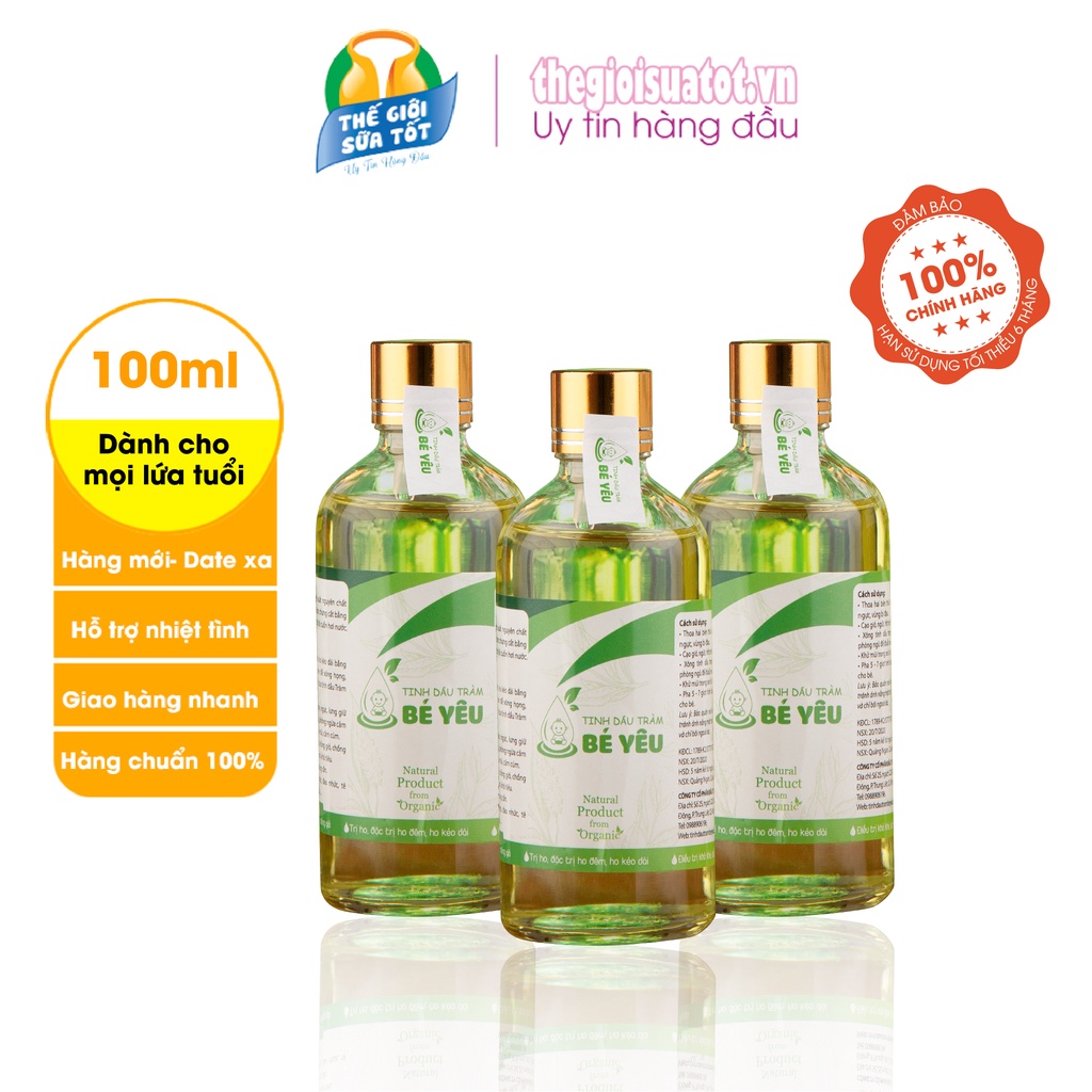 Tinh Dầu Tràm Bé Yêu 100ml - Giữ Ấm Và An Toàn Cho Bé