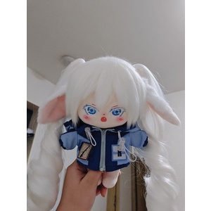Lọn tóc tơ hai bên cho bé doll 20cm