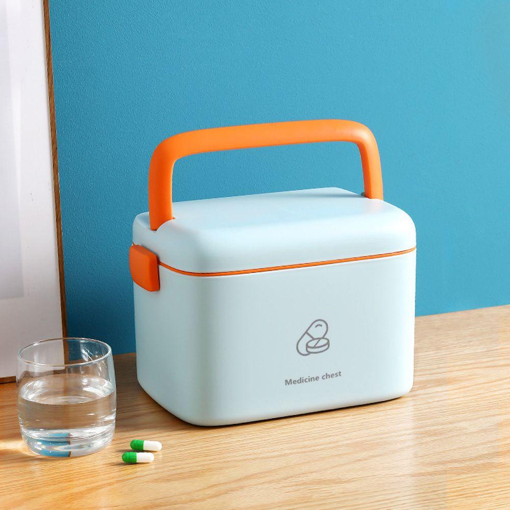 Hộp Đựng Thuốc Cỡ Lớn Có Tay Cầm Tiện Dụng Cho Gia Đình