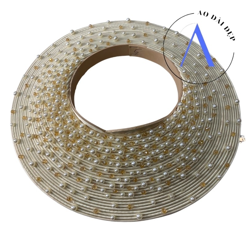 Mấn Đội Đầu - Mấn Áo Dài Cho Cô Dâu Đính Đá MAN10