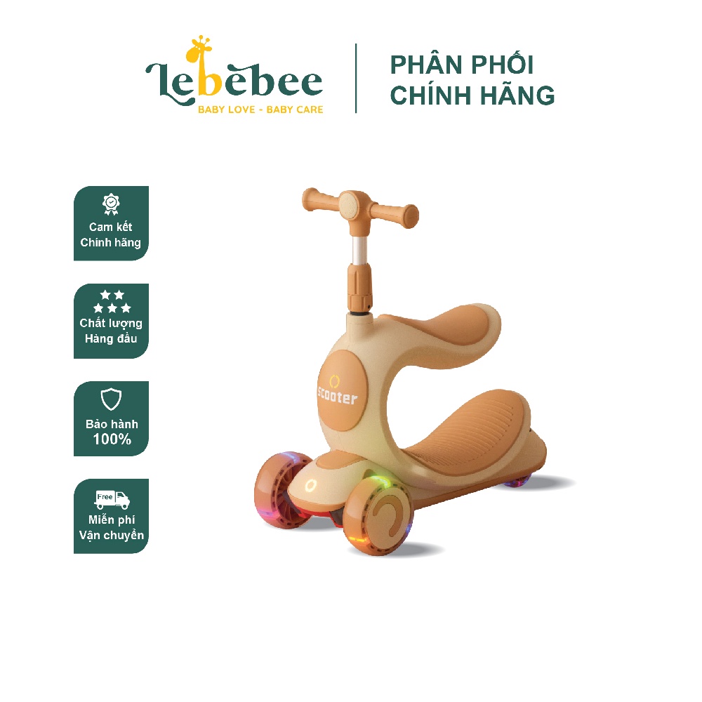Xe trượt Scooter 3 bánh 808 nhiều màu cho bé – Lebebee