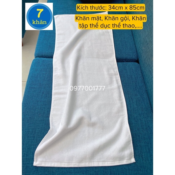 Khăn mặt khách sạn Phong Phú Xuất dư 100% cotton - 34x88cm