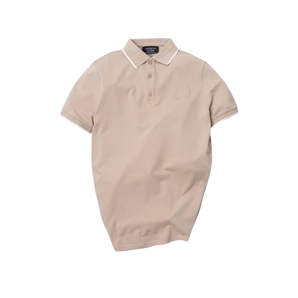 A/G Áo Polo Nam Cổ Bẻ Viền Màu Beige Phom Slimfit, Chất Liệu Cotton Thoáng Mát Không Nhăn Phong Cách Trẻ Trung Năng Động | BigBuy360 - bigbuy360.vn