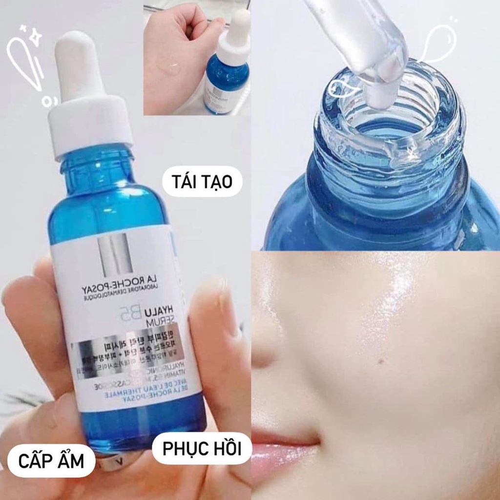 Serum B5 LA ROCHE-POSAY Hyaluronic Acid + Vitamin B5 phục hồi, dưỡng ẩm, tái tạo da 30ml