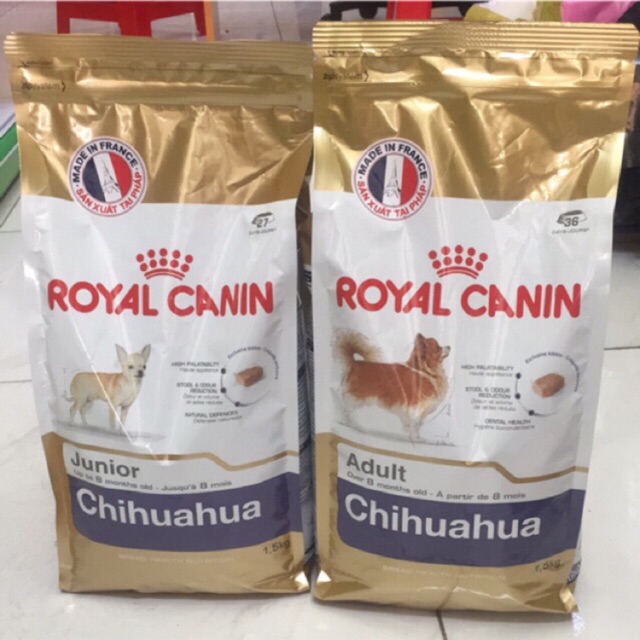 Thức ăn cho chó chihuahua junior