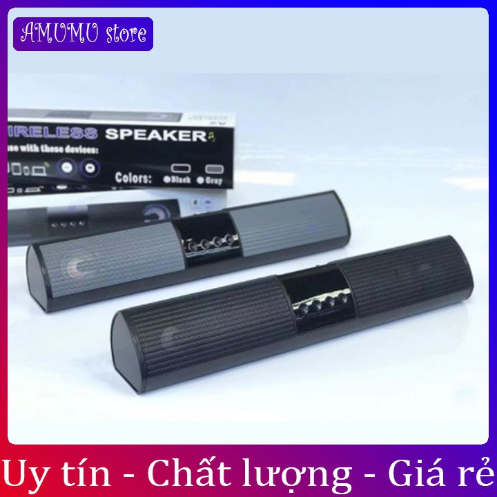 [Bảo hành lỗi 1 đổi 1] Loa bluetooth A2 hỗ trợ thẻ nhớ,đài FM,USB,BT,AUX 3.5 kiểu dáng sang trọng âm thanh chuẩn speaker