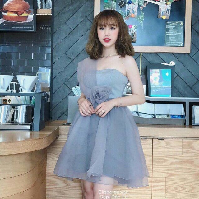 ĐẦM XÒE MỘT VAI NƠ EO