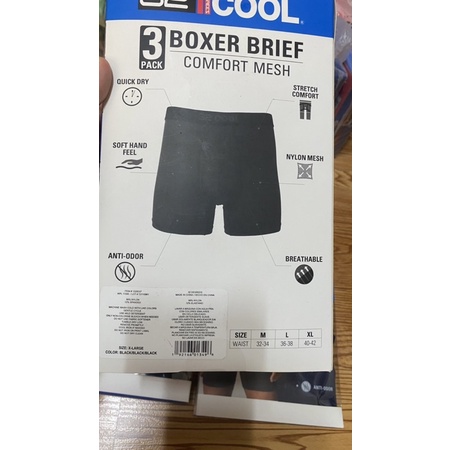 Set 3 quần lót nam dạng đùi ôm sát 32 DEGREES COOL