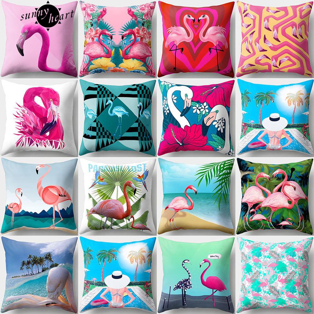 Vỏ gối hình hồng hạc thời trang