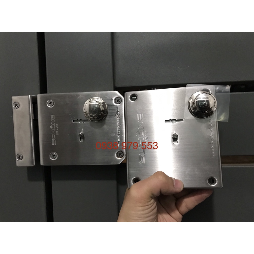 Ổ Khoá Cửa Cổng Xuất Xứ Đài Loan, Chất Liệu Inox 304, BH 5 Năm, Rất Bềnh - Schone sc 2168