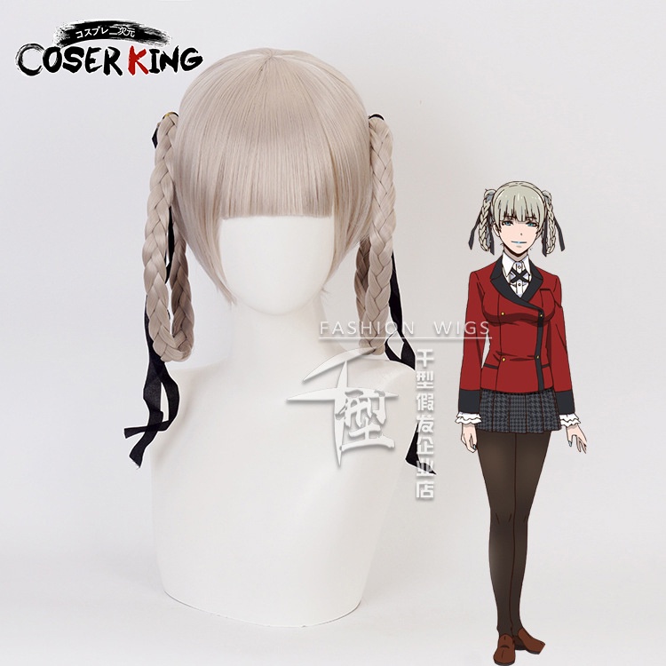 Tóc Giả Hóa Trang Nhân Vật Hoạt Hình Kakegurui Momobami Kirari Jabami Yumeko Meari