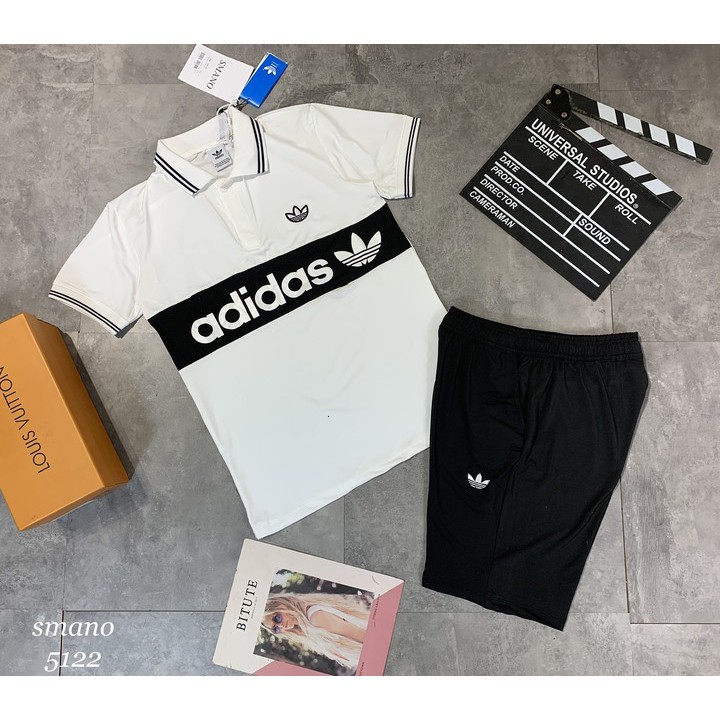 ⚡[𝐇𝐎𝐓 𝐓𝐑𝐄𝐍𝐃]⚡ Bộ Adidas nam có cổ - Bộ thể thao nam cổ bẻ cực đẹp - Bộ hè nam | BigBuy360 - bigbuy360.vn