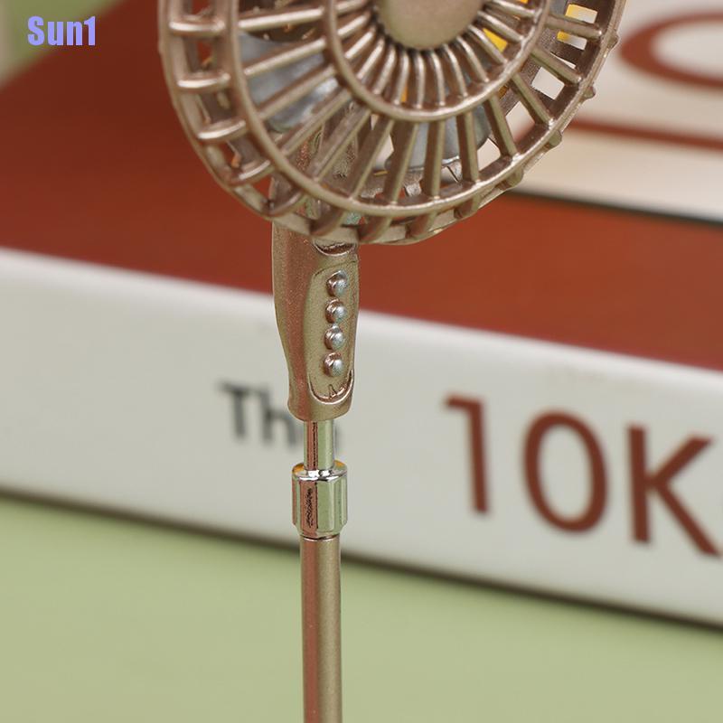 1 &gt; Quạt Kim Loại mini Trang Trí Cho Búp Bê