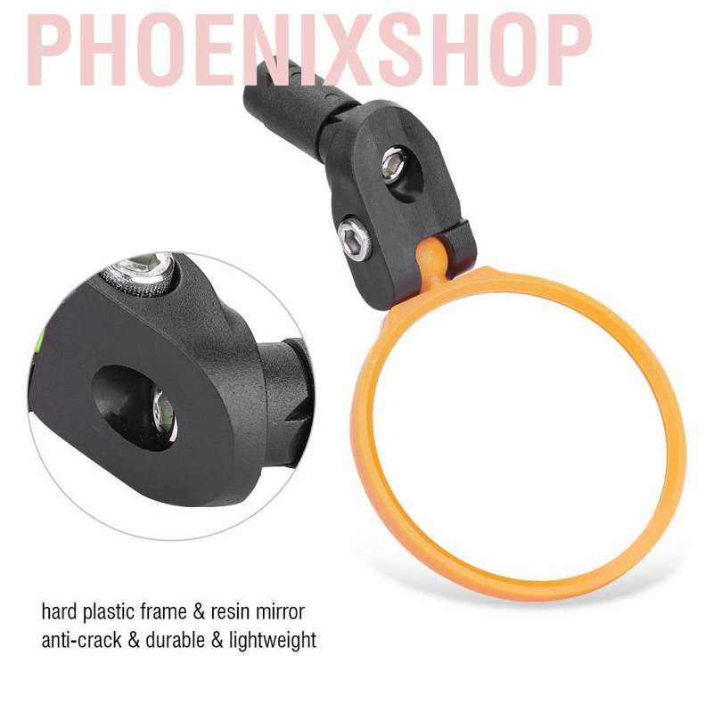 Phoenixshop Bicycle Handlebar Review Rear Back View Adjustable 180 Rotation Mirror Mountain Road Bike Safety for 16-22mm Handle