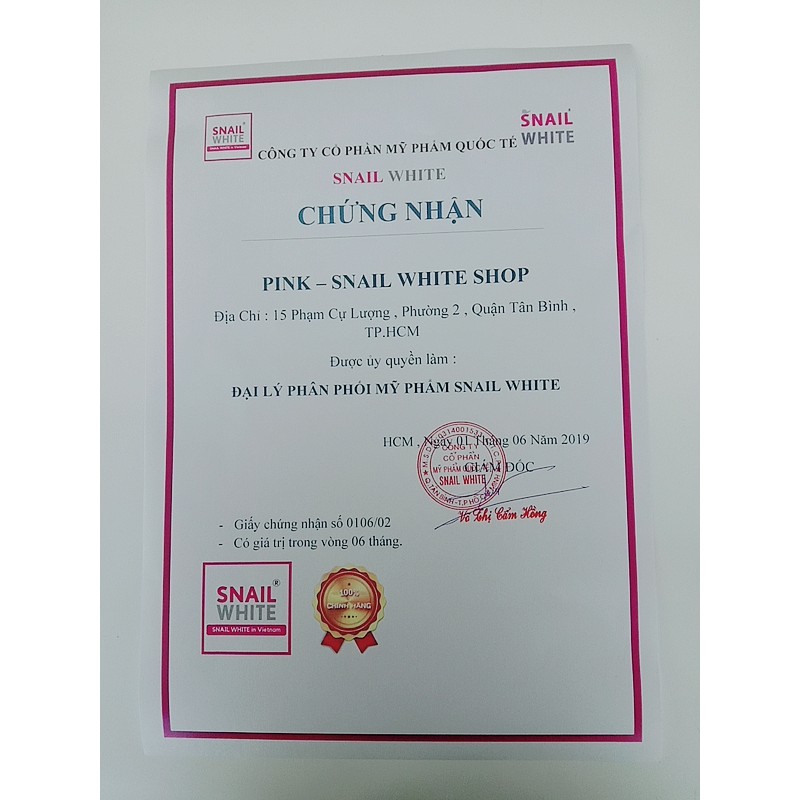 Kem Dưỡng Trắng Da Mặt SNAIL WHITE