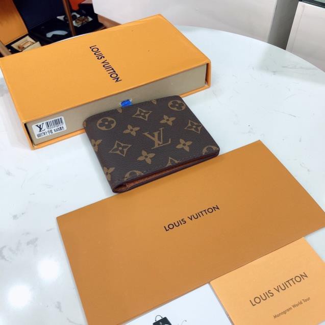 [Ảnh thật] Ví nam LV SUPER VIP‼️fullbox Louis Vuitton hoa nâu