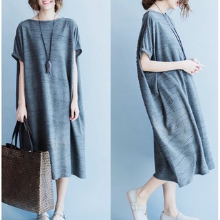 G134 Đầm big size freesize trơn màu dáng dài kiểu dáng đơn giản phù hợp với mọi lứa tuổi