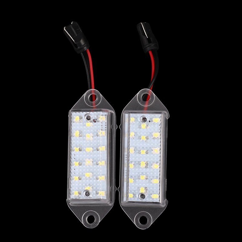 Set 2 Đèn Led Ánh Sáng Trắng 18Smd Gắn Biển Số Xe Ô Tô Mitsubishi Lancer X Evo 2003-2017