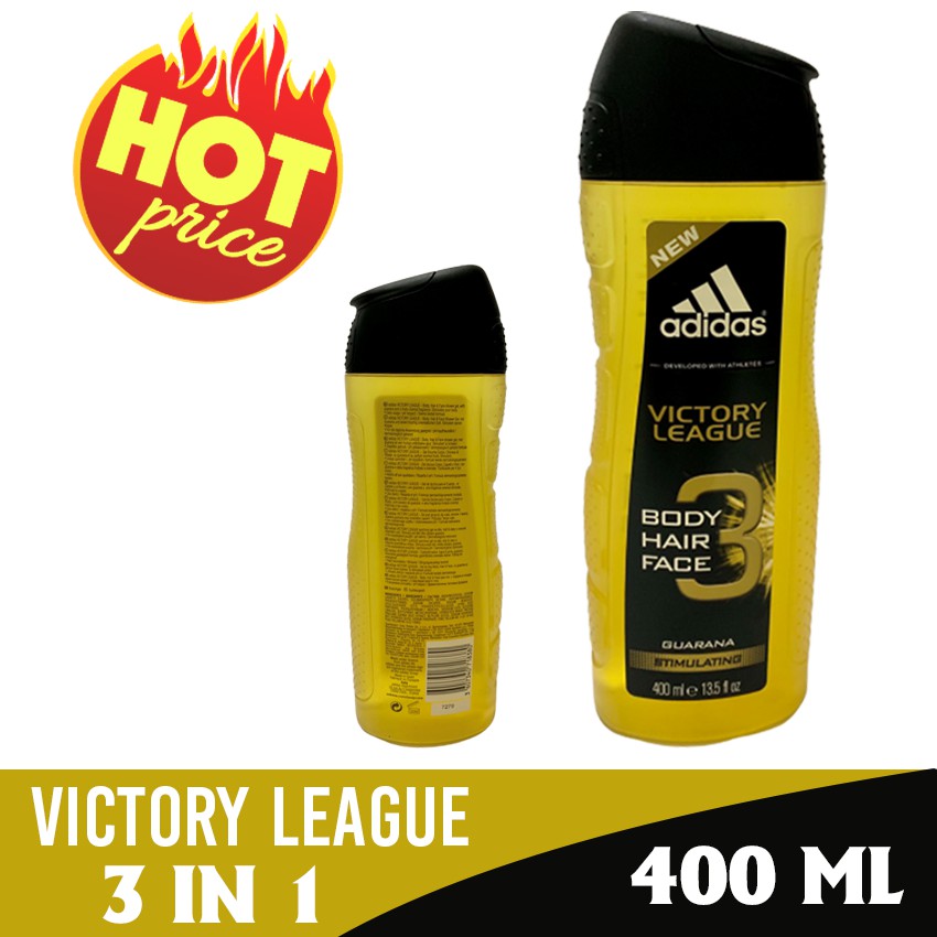 Dầu gội đầu nam Adidas 3 in 1 - Victory league 400 ml - Tây Ban Nha