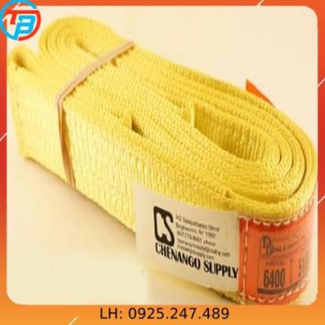 Dây cáp vải cẩu hàng 3 Tấn - bản 75mm - Hệ số 5:1 - 3 Mét CÁP THÉP Thái Bình VinàN