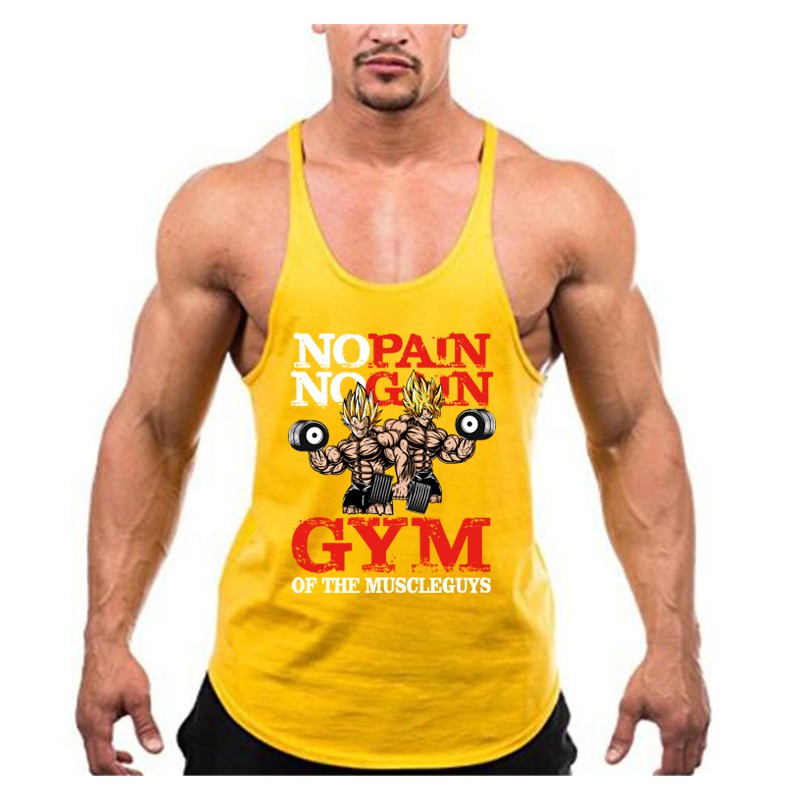 Áo không tay họa tiết goku dành cho phái mạnh