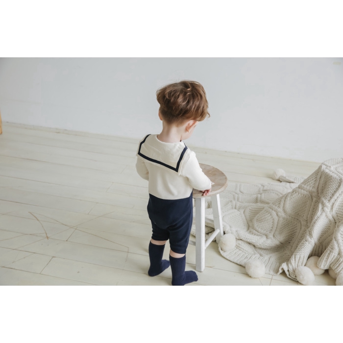 Áo liền quần tay dài mùa thu chất liệu cotton hợp thời trang cho bé