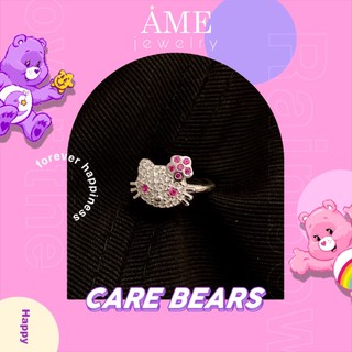 Nhẫn Bạc Ta Cho Bé [MÈO HELLO KITTY HỒNG]