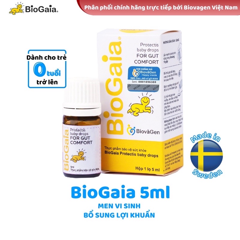Men vi sinh Biogaia chính hãng 5ml ( chai thủy tinh )