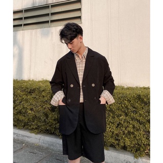 BLAZER KAKI ĐEN