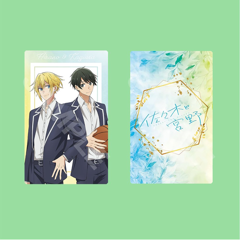 Ảnh card bo góc in hình SASAKI VÀ MIYANO thẻ bo viền 5*8cm 1 tấm