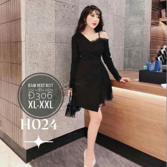 Đầm lệch vai