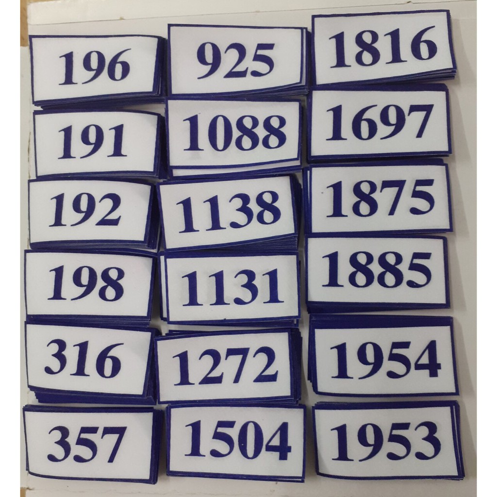 Bảng tên, nhãn tên học sinh, logo công ty vải keo ủi