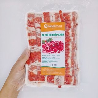 [GIAO HỎA TỐC ĐÀ NẴNG 2H] - Ba chỉ bò Mỹ bào cuộn 500g