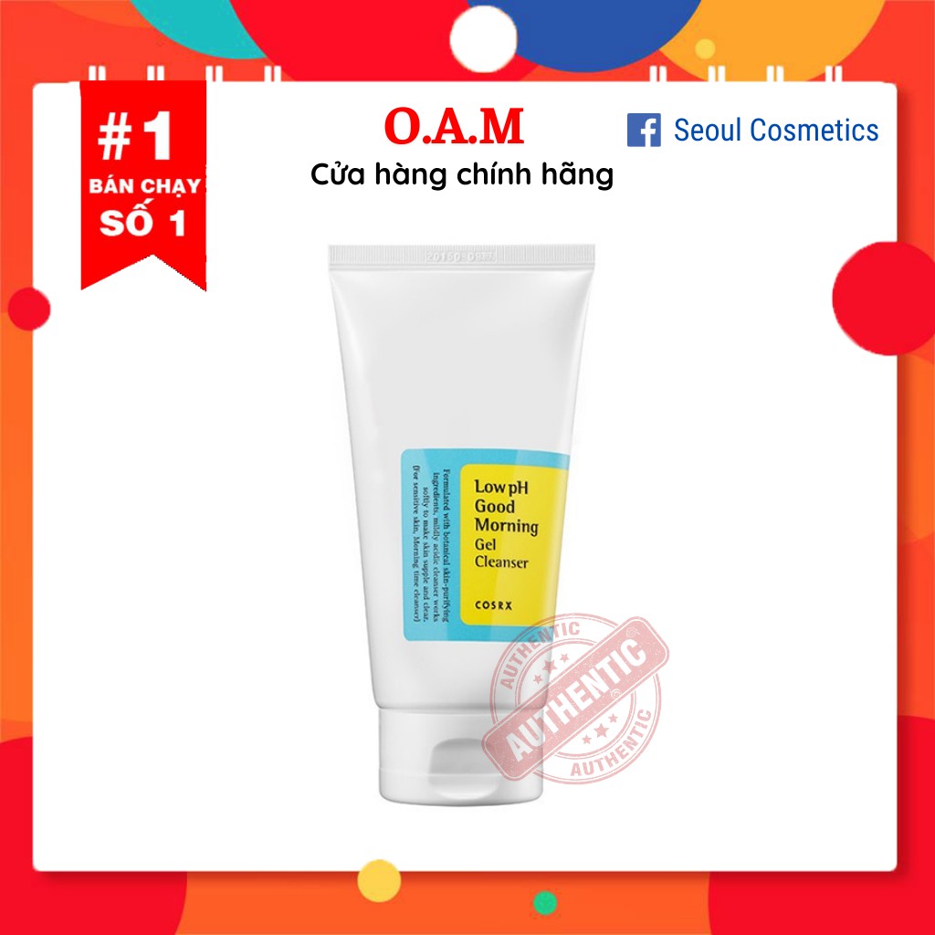 Sữa rửa mặt Cosrx Low PH Good Morning Gel Cleanser dạng gel chiết từ dầu cây trà