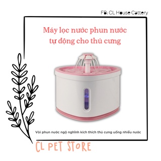 Máy uống nước tự động hình tim cho chó mèo