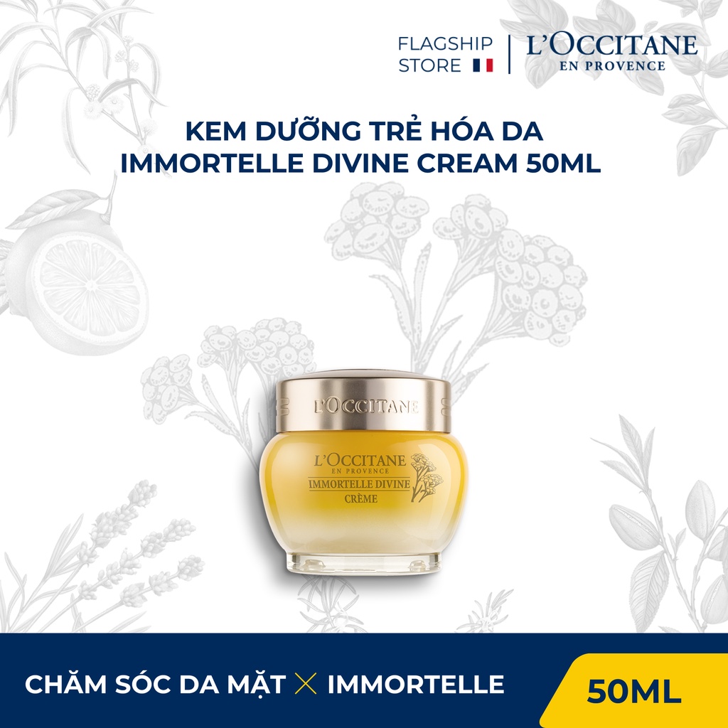 [Mã FMCGMALL -8% đơn 250K] Kem dưỡng trẻ hóa da - Immortelle Divine Cream 50ml L'occiatne