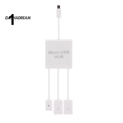 Dây cáp chuyển đổi 3 trong 1 Micro USB HUB OTG sang USB 2.0 cho Samsung