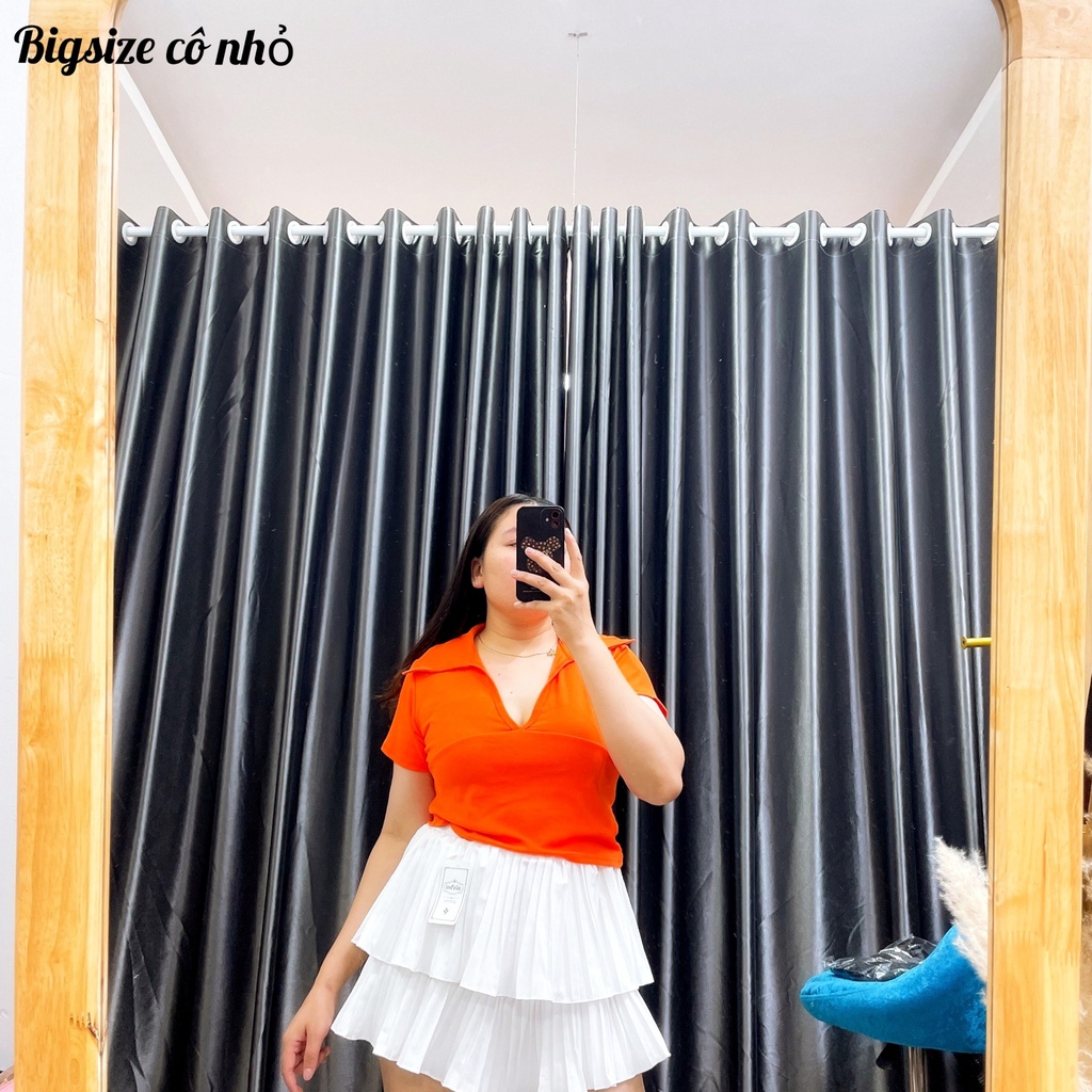 [Bigsize 58kg-95kg]ÁO THUN NỮ XẺ NGỰC CỔ BẺ,ÁO CROPTOP HACK DÁNG MÃ A21